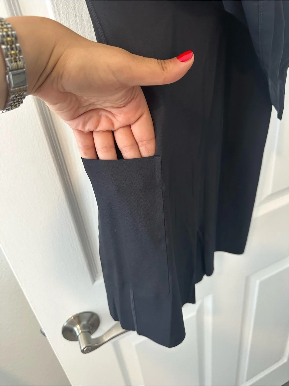 Nike Dri-FIT Black Athletic Dress Built-In Shorts & Pockets Size S